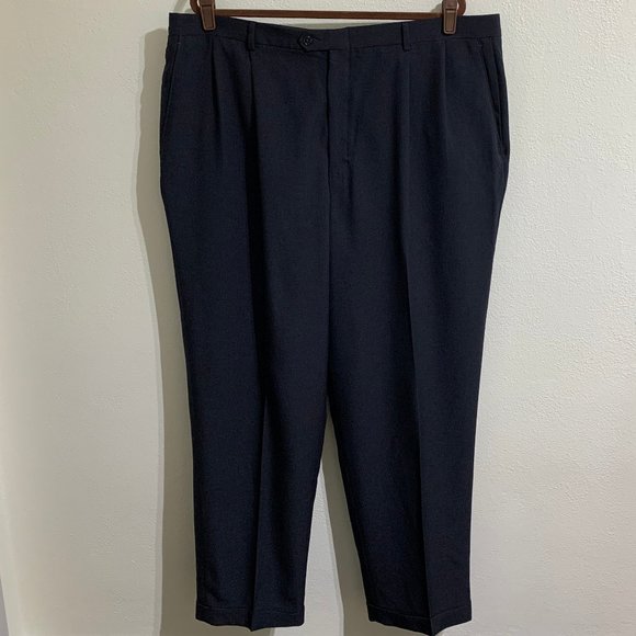 PreLoved, CLAIBORNE “Charcoal” 44x32 Pleated Cuffed Dress Pant. Great condition. - Picture 1 of 10
